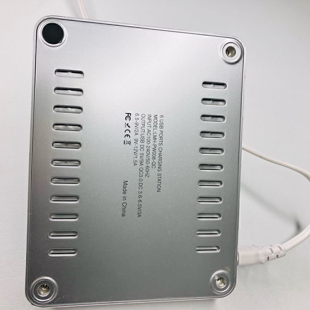 Metal Usb Charging Station Fast Multi-Usb Multi-function Silver, Cosoos - Picture 6 of 9